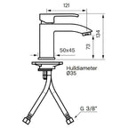 Tapwell LES071 CR Servantbatteri