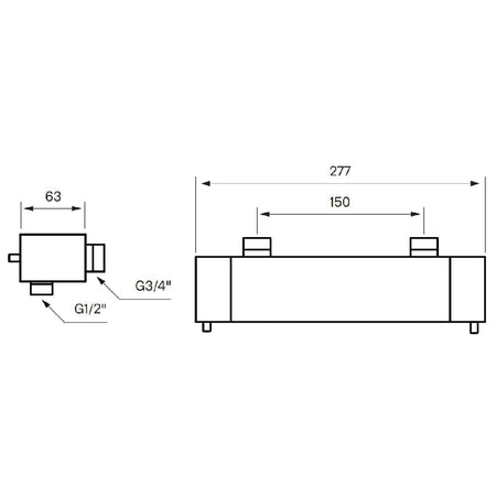 Tapwell LES268 CR Dusjbatteri