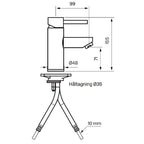 Tapwell SK071 CR Servantbatteri