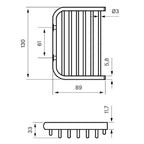 Tapwell TA126 Såpekurv Vegghengt