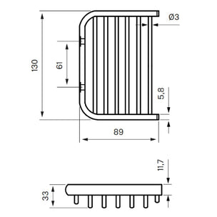 Tapwell TA126 Såpekurv Vegghengt