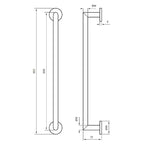 Tapwell TA212 Håndklestang L600mm