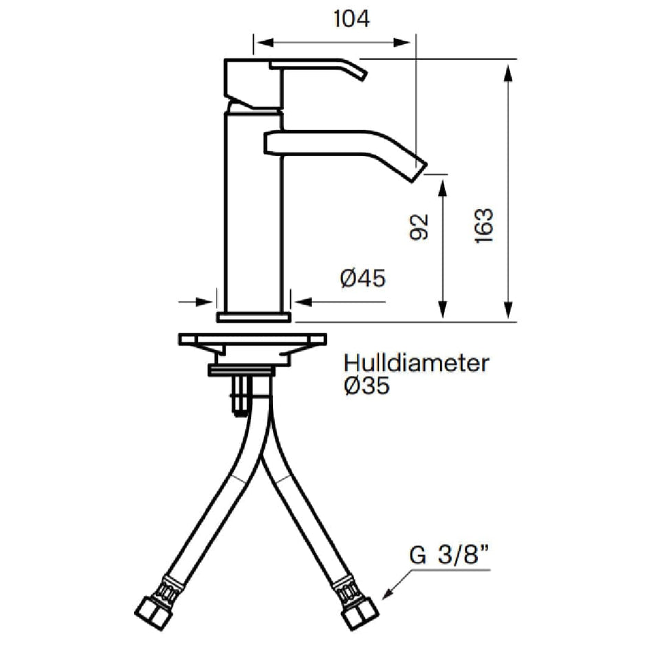 Tapwell VIC071 Servantbatteri Tapwell Servantbatteri