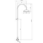 Tapwell Classic XCOL022 Takdusj for badekar