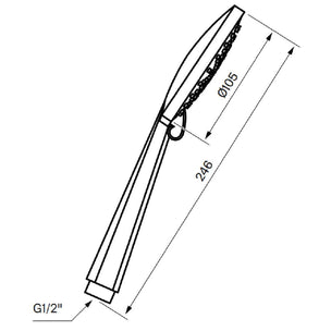 Tapwell ZDOC104 Brio CR Dusjhode