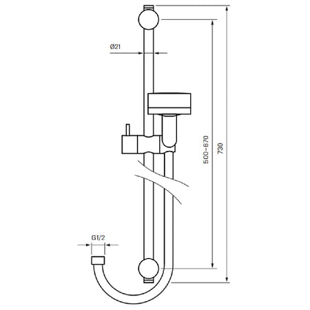 Tapwell ZSAL105 CR Majorca Dusjsett