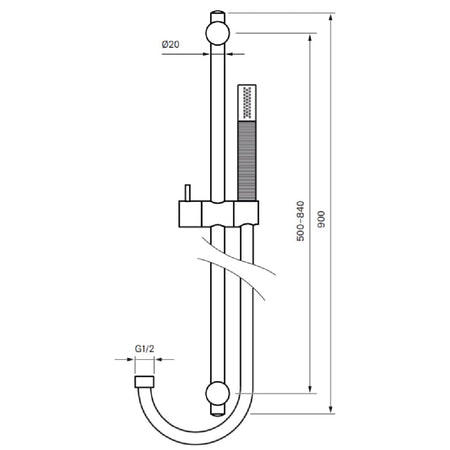 Tapwell ZSAL300 DSO Dusjsett i metall