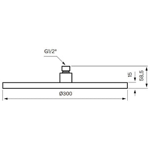 Tapwell ZSOF078 Taksil 300x300mm