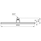 Tapwell ZSOF079 Taksil Ø300mm
