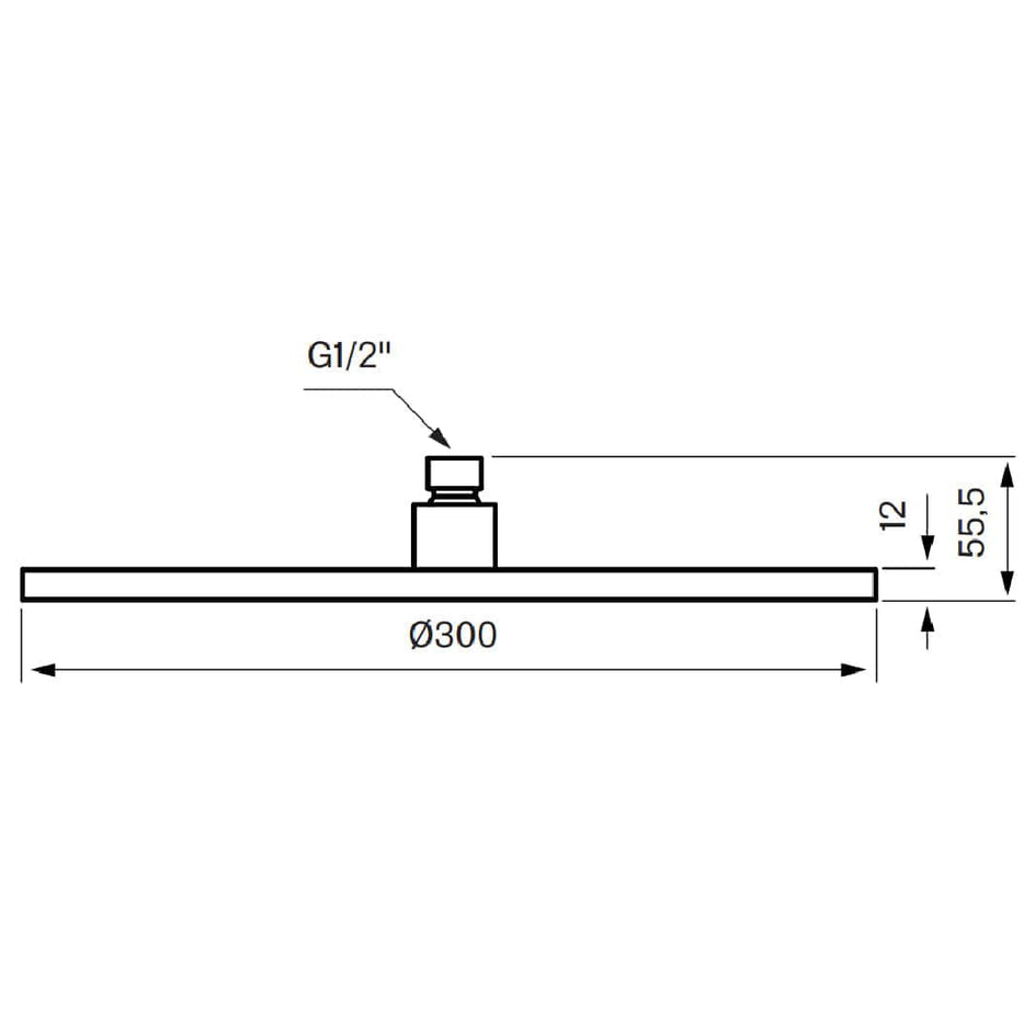 Tapwell ZSOF079 Taksil Ø300mm Tapwell Dusjtilbehør