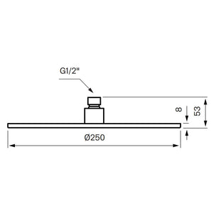 Tapwell ZSOF250 Taksil Ø250mm