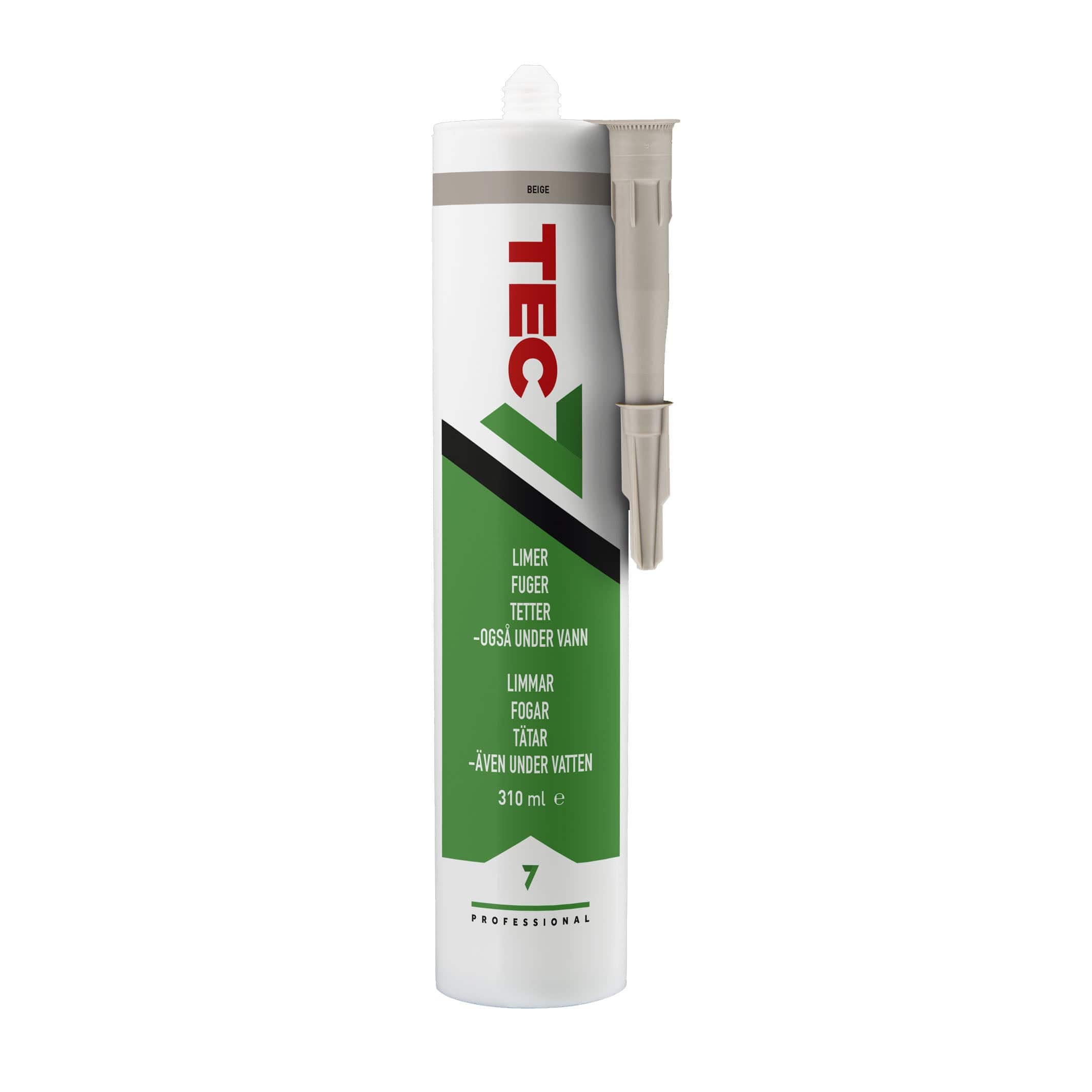 Tec7 Universal Lim og Fugemasse Beige Tec7 Silikon og lim AH-326664