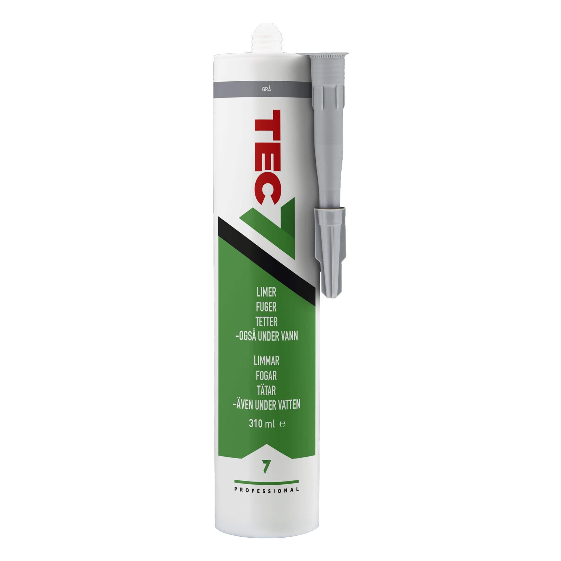 Tec7 Universal Lim og Fugemasse Grå Tec7 Silikon og lim AH-326662