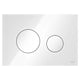 TECEloop Betjeningsplate Glass Hvit glass / Hvit Tece Betjeningsplate og trykknapper TE-6122218