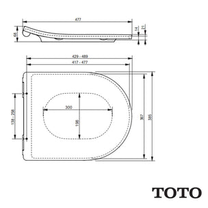 Toto RP Toalettsete hvit - Soft-close