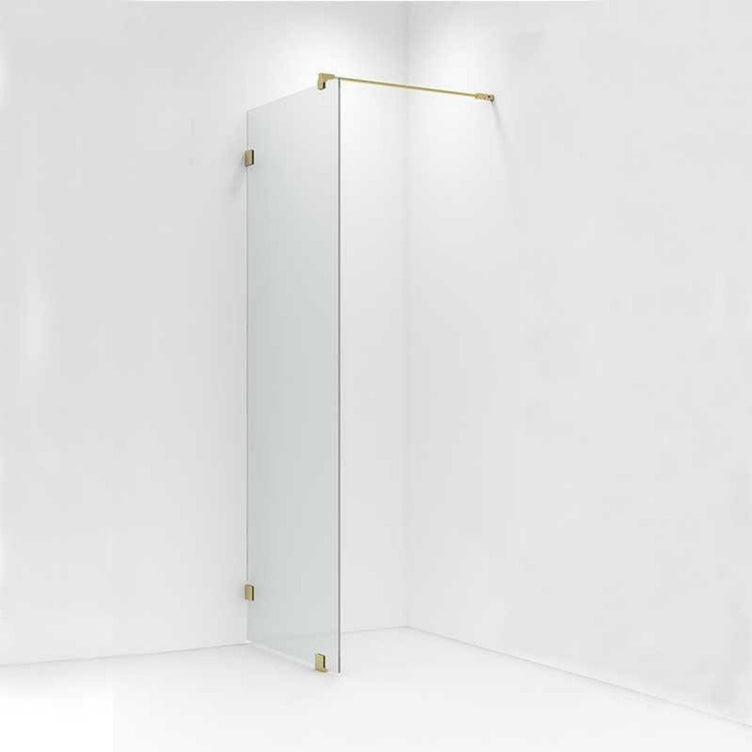 Vikingbad Emil Glassfelt H200cm inkl. støttestag, veggfeste og gulvfeste