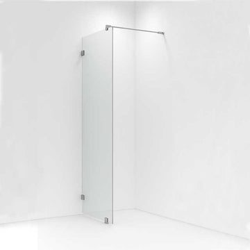 Vikingbad Emil Glassfelt H200cm inkl. støttestag, veggfeste og gulvfeste