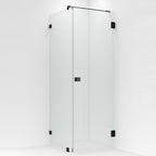 Vikingbad Emil Glassfelt H200cm inkl. støttestag, veggfeste og gulvfeste
