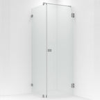 Vikingbad Emil Glassfelt H200cm inkl. støttestag, veggfeste og gulvfeste