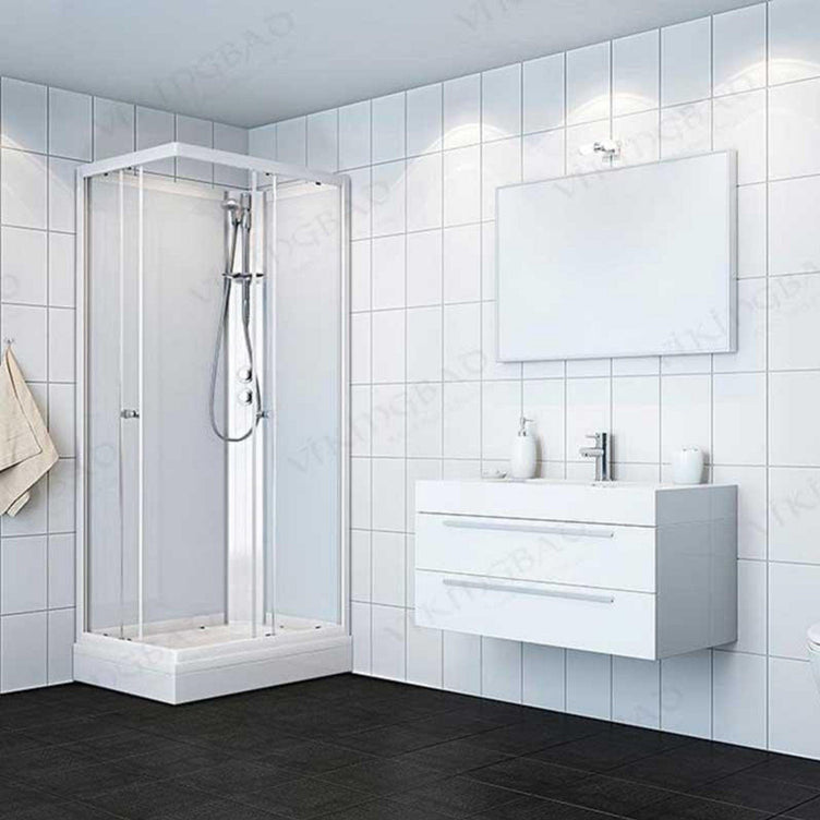 OUTLET: Vikingbad Kiev Dusjkabinett Rett H210cm