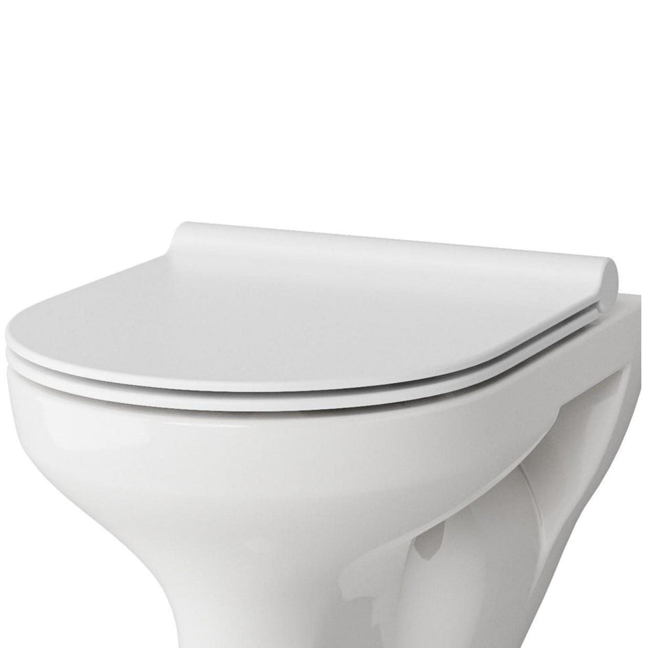 VikingBad Vito Slim Toalettsete Hvit - Soft-close Hvit VikingBad Toalettsete VB-005569