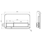 OUTLET: Villeroy & Boch ViConnect E200 Trykkplate