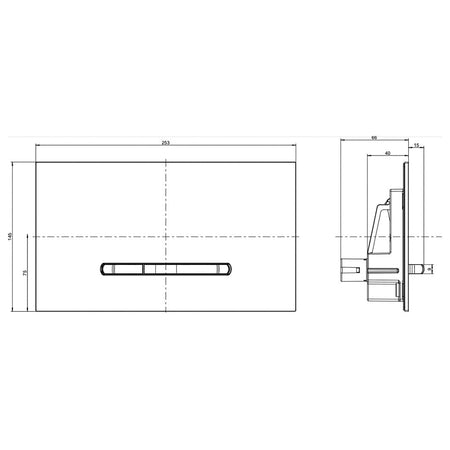 OUTLET: Villeroy & Boch ViConnect E300 Trykkplate