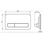 OUTLET: Villeroy & Boch ViConnect L200 Trykkplate