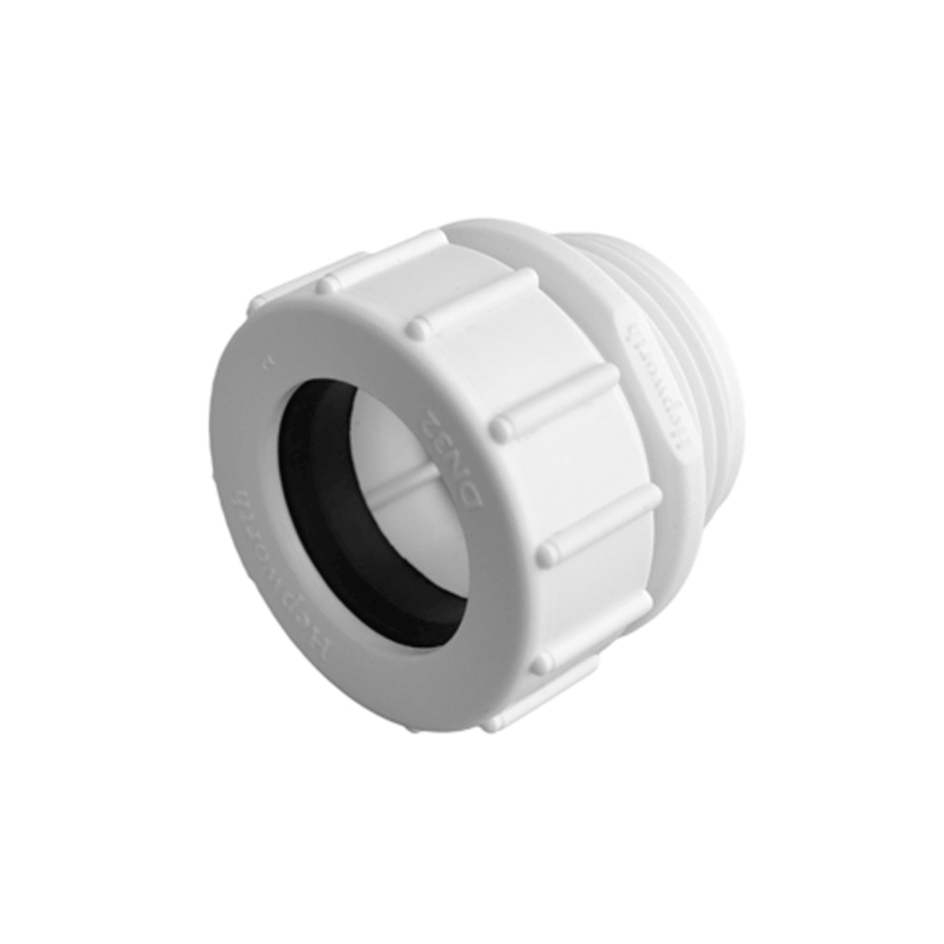 Wavin HepVO Adapter Rett 40mm x 1 1/2" Norsk Wavin Vannlås HR-2214362